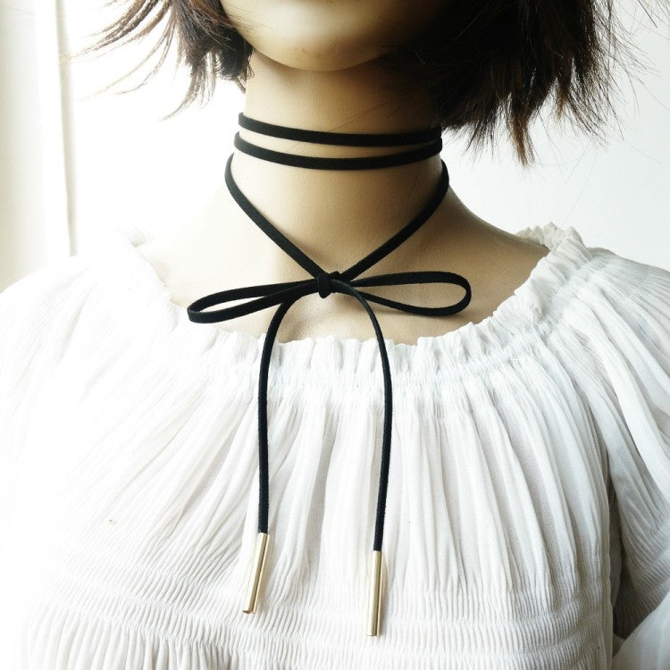 Black Velvet Choker Necklace Tattoo Lace Collar Necklace for Women