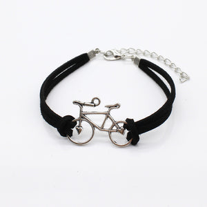 Tree of Life Leather charm Bracelets Bangle Black Rope chain anchor bike OWL cross Heart Jewelry For Women