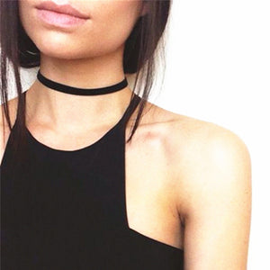 2 Pcs Vintage Retro Black Velvet Choker Necklacefor Women