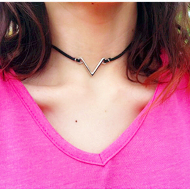 2 Pcs Vintage Retro Black Velvet Choker Necklacefor Women